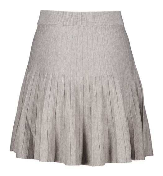 Grijse gebreide plooirok Ezanora Ichi
