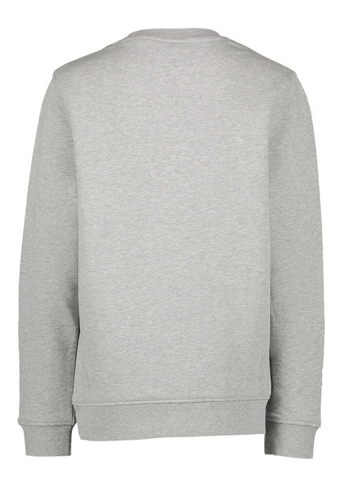 Grijze sweater met ronde hals en merklogo Lyle & Scott