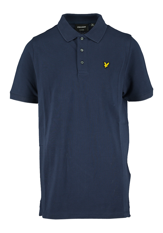 Donkerblauwe polo met merklogo Lyle & Scott