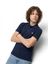 Donkerblauwe polo met merklogo Lyle & Scott