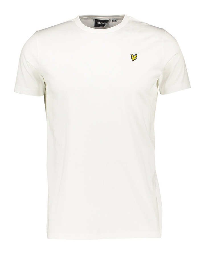 Wit t-shirt met merklogo vooraan Lyle & Scott