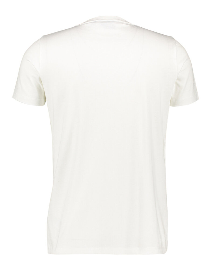 Wit t-shirt met merklogo vooraan Lyle & Scott