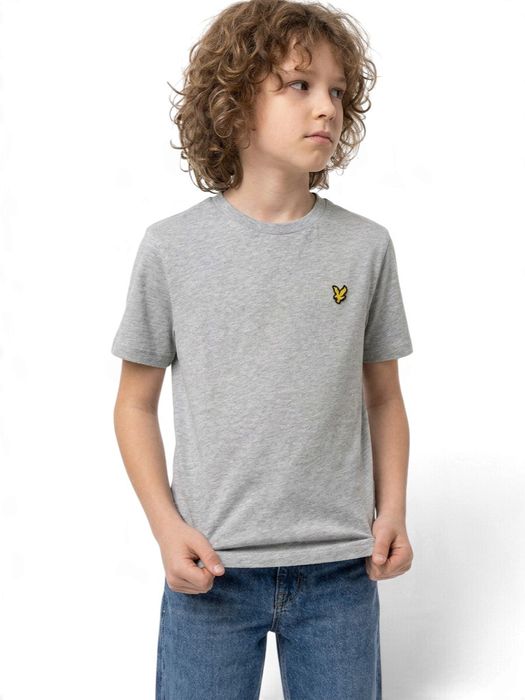 Grijs t-shirt met merklogo Lyle & Scott