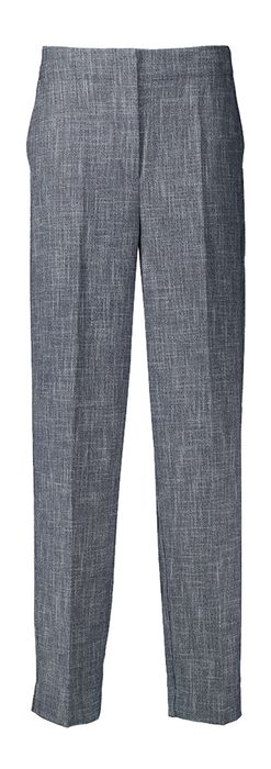 Donkerblauwe wijde broek in subtiel motief Farren Soaked in Luxury