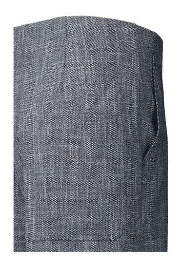 Donkerblauwe wijde broek in subtiel motief Farren Soaked in Luxury