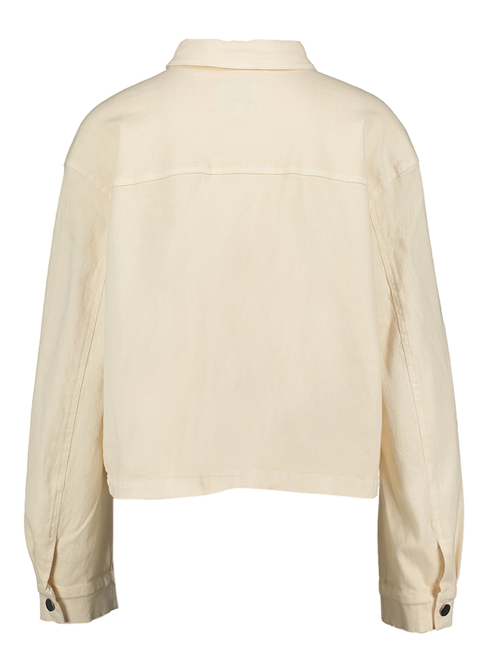 Beige jeansjase met opgestikte zakken Saint Tropez