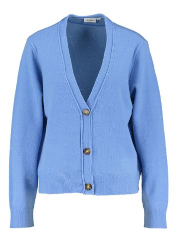 Lichtblauwe gilet met knopen Saint Tropez
