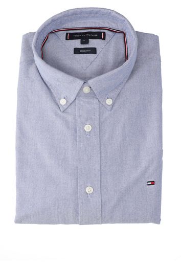Jeansblauw katoenen hemd ( regular fit) met lange mouwen Tommy Hilfiger 