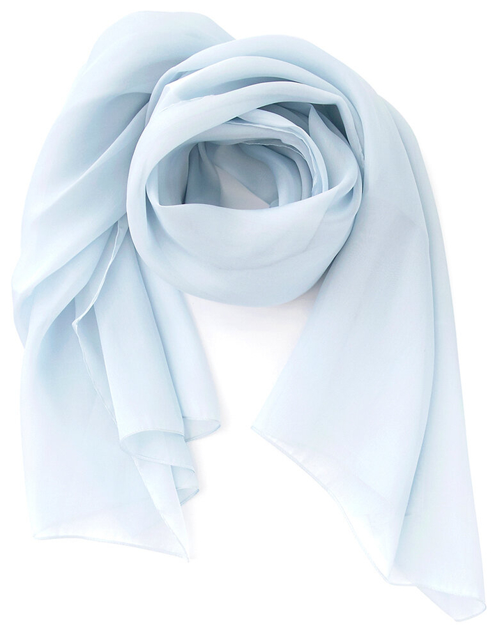 Lichtblauwe fijne sjaal L'immagine