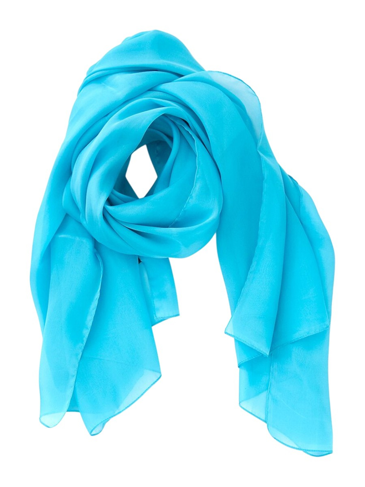 Blauwe fijne sjaal L'immagine