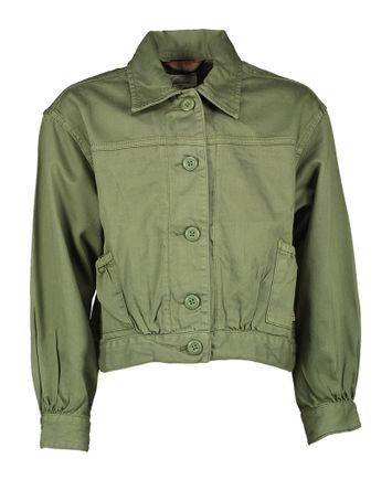 Kaki groene korte zomerjas Bellerose