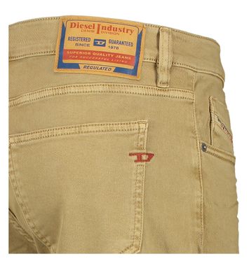 Camelkleurige slim fit jeans Diesel 