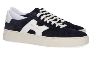 Rossano Bisconti Lage donkerblauwe sneakers in nubuck