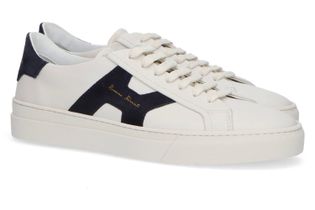 Rossano Bisconti Witte lage sneakers softy blue