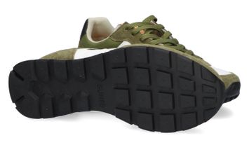 Kaki sneakers met witte details Sun68