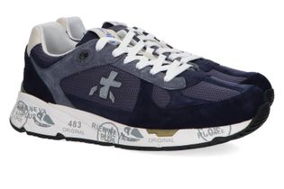 Premiata Donkerblauwe lage sneakers Mase