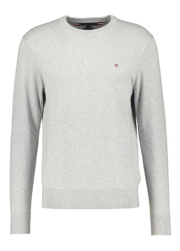 Lichtgrijze trui met ronde hals Tommy Hilfiger
