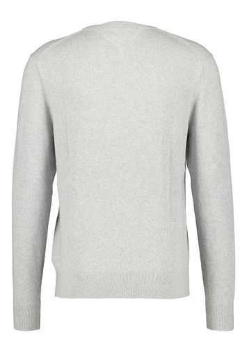 Lichtgrijze trui met ronde hals Tommy Hilfiger