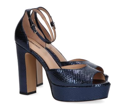 Blauwkleurige metallic pumps Lola Cruz