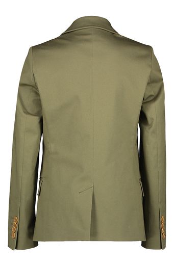 Donkergroene blazer met bruine knoopsluiting Communie Scapa