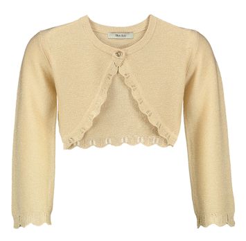 Goudkleurige bolero communie Belle Blue Bay