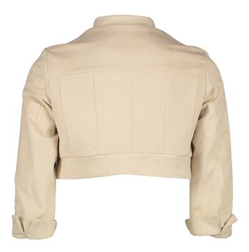 Beige kort jasje in daimlook communie Miss Leod