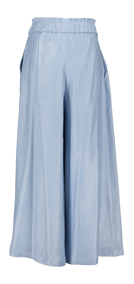 Jeankleurige wijde broek met strik Communie Linea Raffaelli