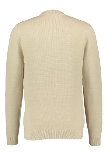 Beige oatmeal  pull met ronde hals Selected 