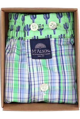 Groen gestreepte boxershort Mc Alson