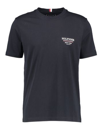 Donkerblauwe t-shirt met ronde hals Tommy Hilfiger