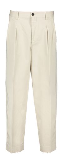 Beige wijde broek met bandplooi Ruthy Closed