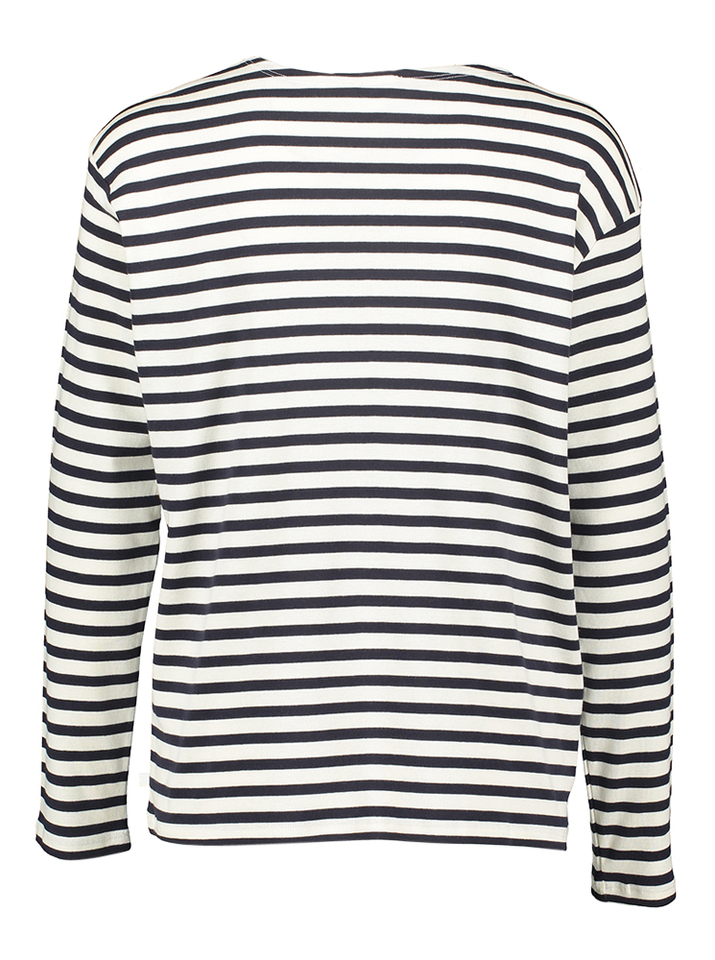 Ecru trui met Donkerblauwe strepen Closed