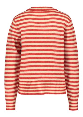 Ecru Cardigan met rode strepen Fabienne Peppercorn