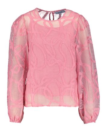 Roze doorzichtige bloes met ondertop Odina Minus