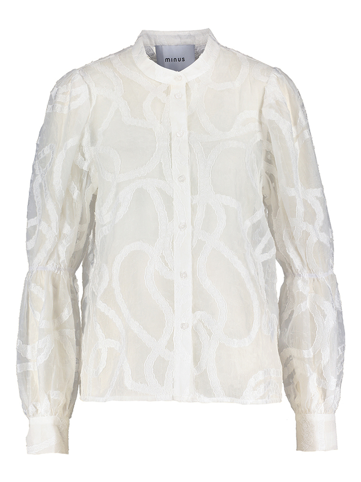 Witte doorzichtige bloes Odina Minus