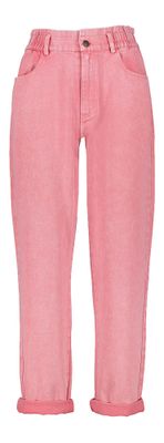 Roze jeans met hoge taille Solene Minus