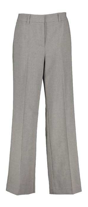 Grijze wijde broek met bandplooi Welma Minus