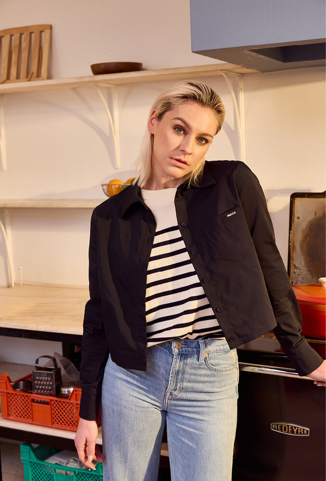 Donkerblauw kort jasje Riani 