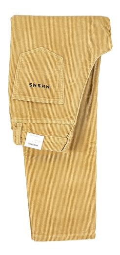 Beige ribfluwelen loose fit broek Nessie Nnsn