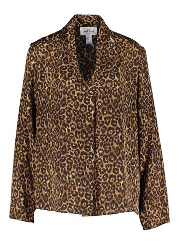 Blouse in dierenprint met V-hals en lange mouwen Joseph Ribkoff