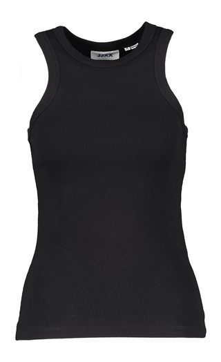 Zwarte tanktop met ribstructuur Forest JJXX