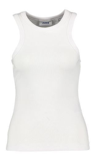 Witte tanktop met ribstructuur Forest JJXX
