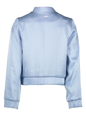 Licht blauw glanzend jasje met rits Tess Blue Bay