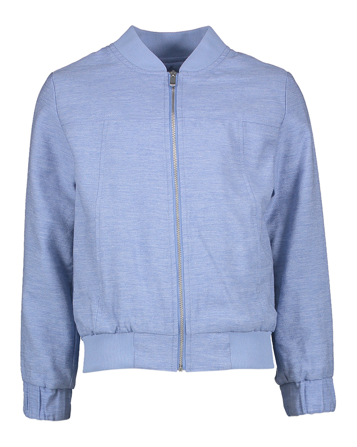 Blauwe vest met rits Voss Blue Bay