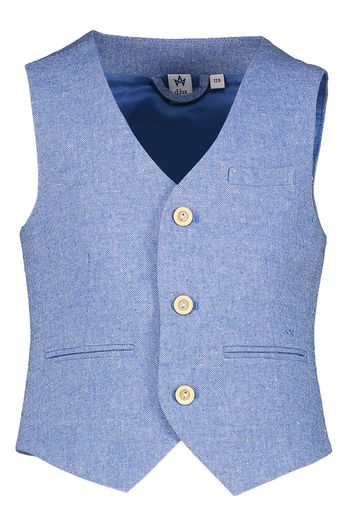 Blauwkleurige gilet met knopen Gino D-Lux