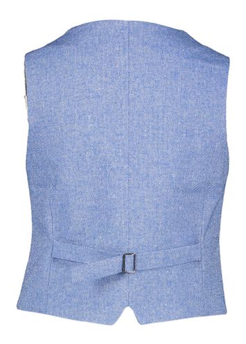 Blauwkleurige gilet met knopen Gino D-Lux