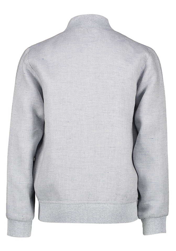 Lichtblauwe linnen vest met rits Boy D-Lux