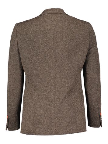 Bruine blazer met blauw detail A Fisch Named Fred 
