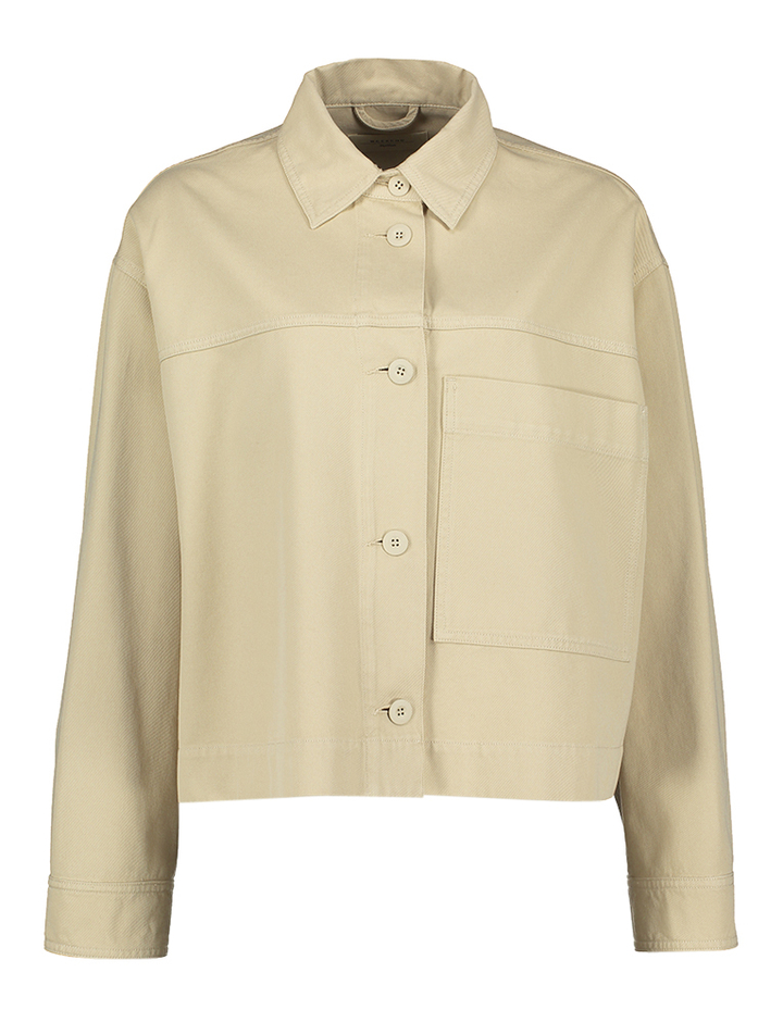 Beige wijdvallend jeans jasje Salita Max Mara 