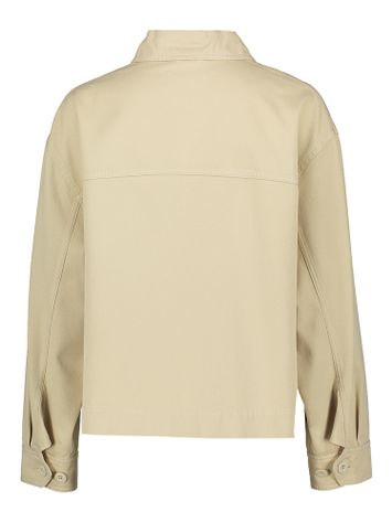 Beige wijdvallend jeans jasje Salita Max Mara 